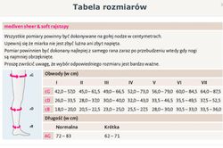 Media bajo rodilla  preventiva de verano, sheer & soft 15-20 mmhg