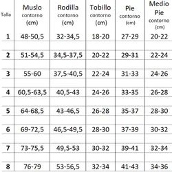 Media medio muslo Tejido plano mainat