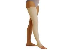 Media medio muslo Tejido plano mainat 1 / Beig / CLASE 2 / corta