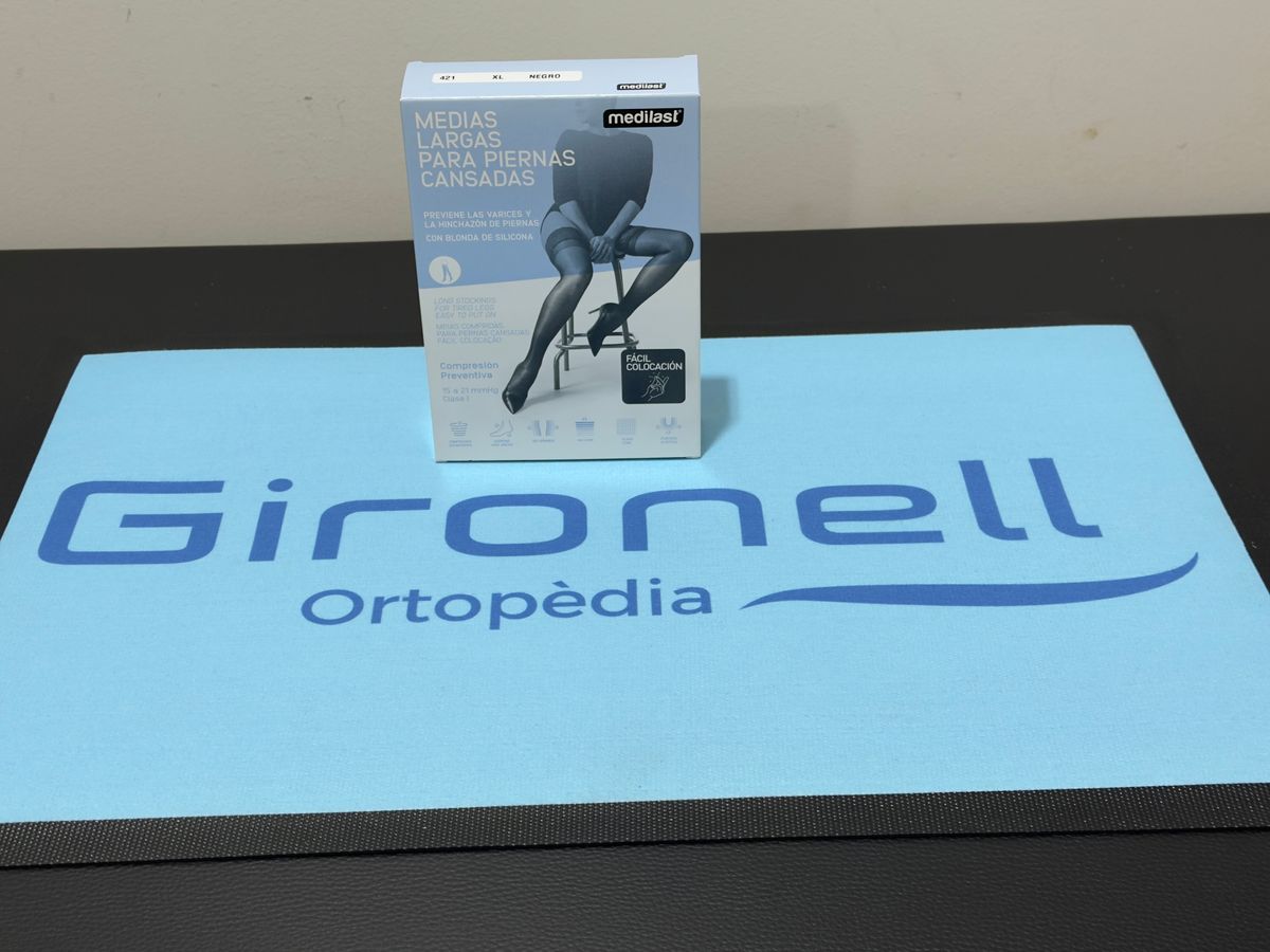 Medias largas para piernas cansadas de fácil colocación clase 1 , de 15 a 21 mmhg Caramel / l