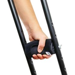 Muletas axilares, kmina, de aluminio acolchadas, el par