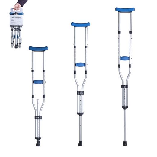 Muletas axilares plegables universales (3 tallas en 1)