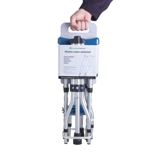Muletas axilares plegables universales (3 tallas en 1)