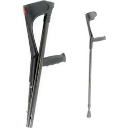 Muletas Plegables Fibra de Carbono, kmina 2 unidades
