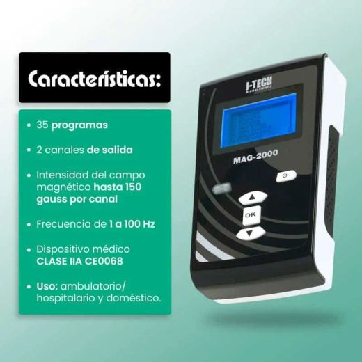 Pack Magnetoterapia Mag 2000 y colchoneta tap 2000