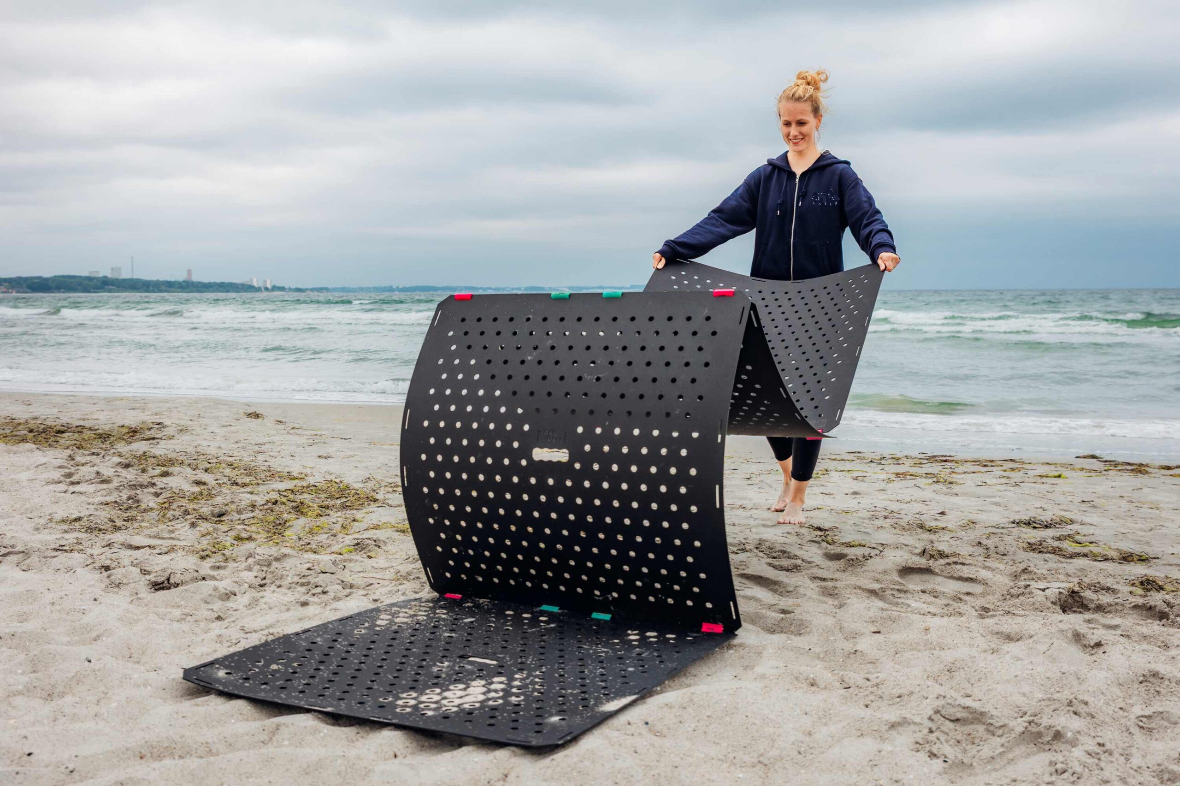 Panel de movilidad Sandtile, paneles de acceso a playa, cesped, grava. Full panels