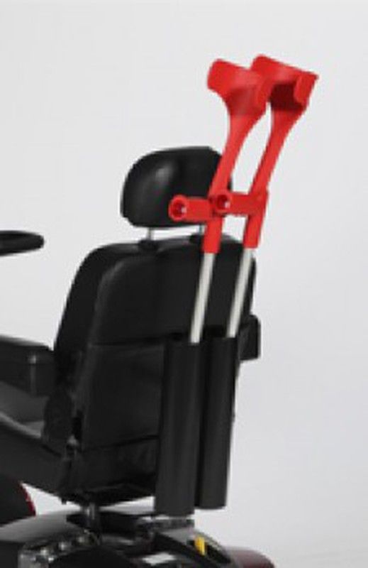 Porta baston doble para scooter o silla eléctrica. (2 bastones)
