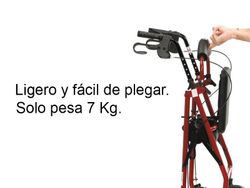 Rolator asiento regulable hi-low