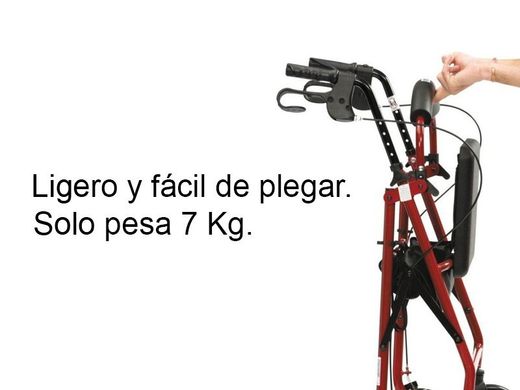 Rolator asiento regulable hi-low