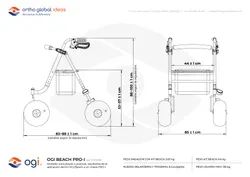 Rollator caminador de playa Beach Pro