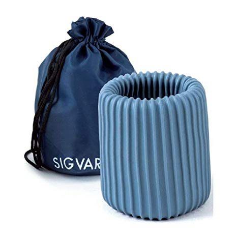 Rolly para medias compresión, silicona azul, marca Sigvaris + cono