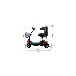 Scooter desmontable de 4 ruedas, Virgo