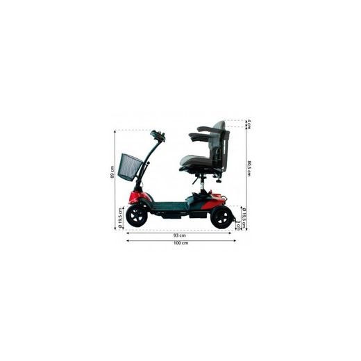 Scooter desmontable de 4 ruedas, Virgo