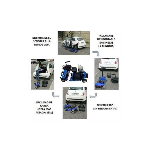 Scooter Libercar Smart portátil 4 ruedas