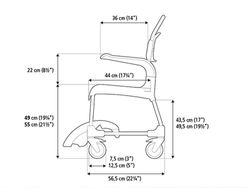Silla clean AD828 con 4 FRENOS