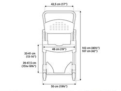 Silla clean AD828 con 4 FRENOS