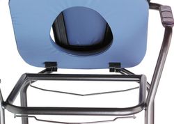 Silla con inodoro estándar. Azul