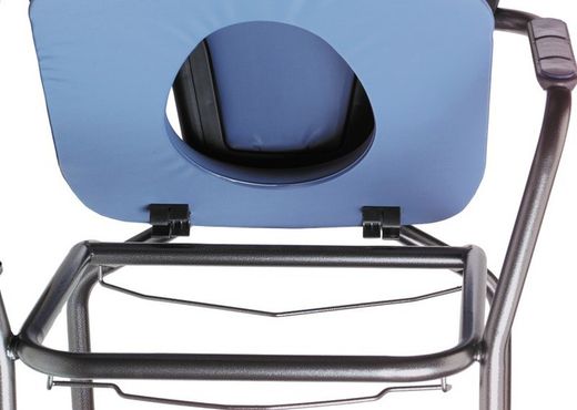 Silla con inodoro estándar. Azul