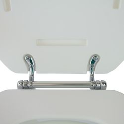 Silla con inodoro ,Reposabrazos abatibles ,Regulable en altura Cabo
