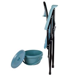 Silla con WC inodoro Plegable,Timón
