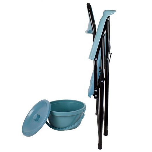 Silla con WC inodoro Plegable,Timón
