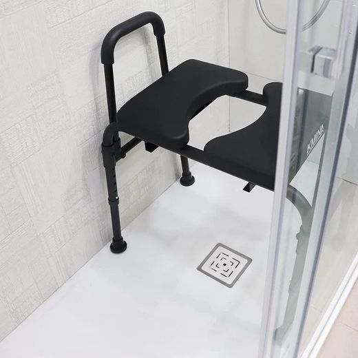 Silla de ducha, con orinal, y silla de wc ajustable kmina