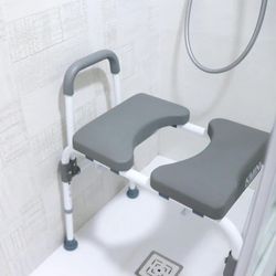 Silla de ducha, con orinal, y silla de wc ajustable kmina