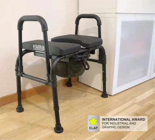 Silla de ducha, con orinal, y silla de wc ajustable kmina