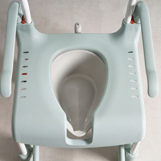 SILLA DE DUCHA Y WC "CLEAN" ABERTURA DELANT. 49 CM