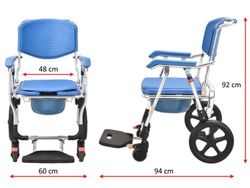 Silla de ducha y WC plegable ADAS