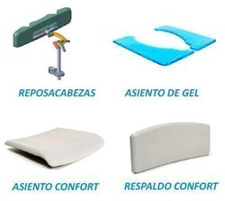 Silla de ducha y wc Pluo con ruedas
