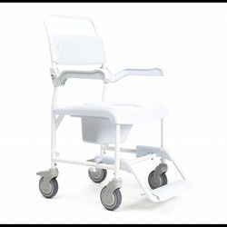 Silla de ducha y wc Pluo con ruedas