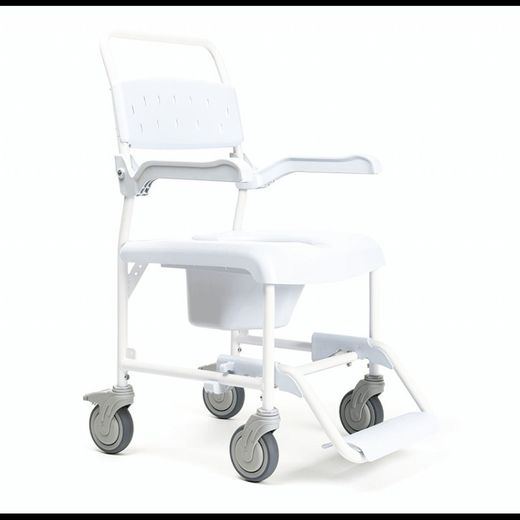 Silla de ducha y wc Pluo con ruedas