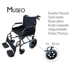 Silla de ruedas aluminio mini transfer plegable economica,museo