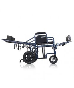 Silla de ruedas de acero plegable con respaldo reclinable PC 15/151