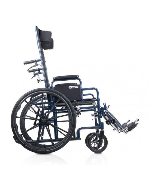 Silla de ruedas de acero plegable con respaldo reclinable PC 15/151