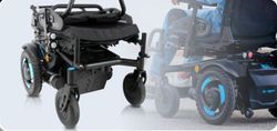 Silla de ruedas eléctrica compacta reclinable y basculante Atlantik