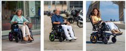Silla de ruedas eléctrica compacta reclinable y basculante Atlantik