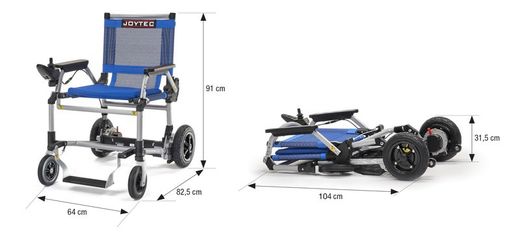 Silla de ruedas eléctrica Joytec Classic plegable de Tecmoving