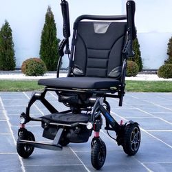 Silla de ruedas eléctrica libercar alma plegable de fibra de carbono