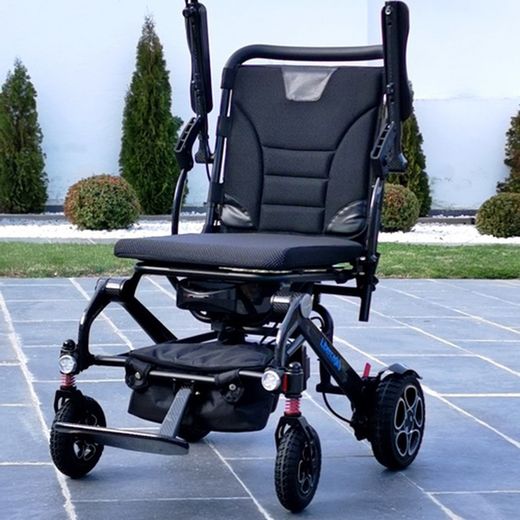 Silla de ruedas eléctrica libercar alma plegable de fibra de carbono