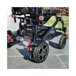 Silla de ruedas eléctrica libercar alma plegable de fibra de carbono