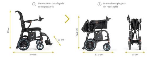 Silla de ruedas eléctrica plegable i-Explorer Carbon X