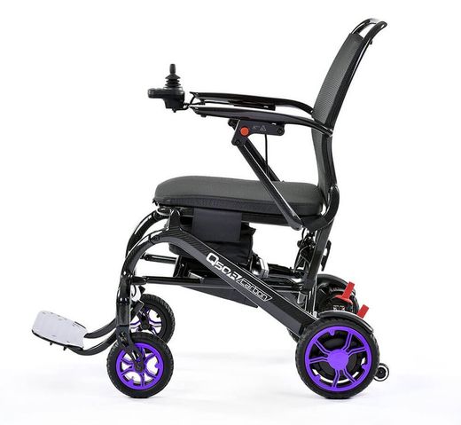Silla De Ruedas Eléctrica Plegable Q50R Carbon