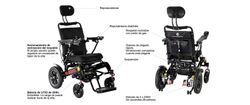 Silla de ruedas eléctrica plegable R550 (Respaldo reclinable)