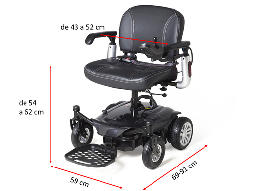 Silla de ruedas eléctrica R121 Eclipse River