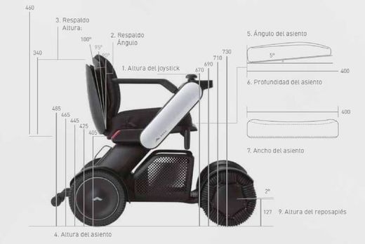 Silla de ruedas eléctrica whill model c2 desmontable de Wellell