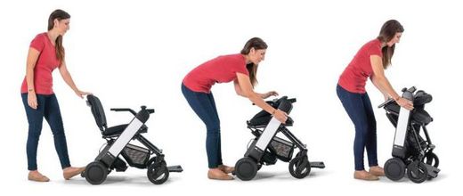 Silla de ruedas eléctrica whill model f con plegado vertical de Wellell