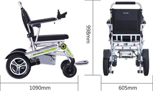 Silla de ruedas electronica con plegado automatico y control remoto airwheel H3T