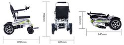 Silla de ruedas electronica con plegado automatico y control remoto airwheel H3T
